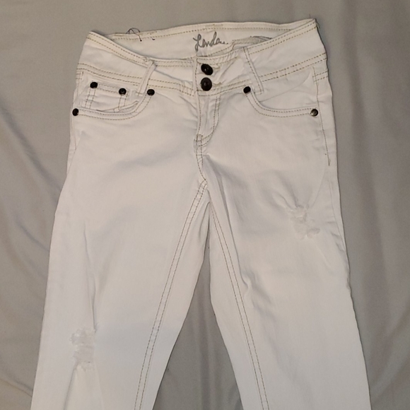 White Ripped Jeans - Picture 2 of 2